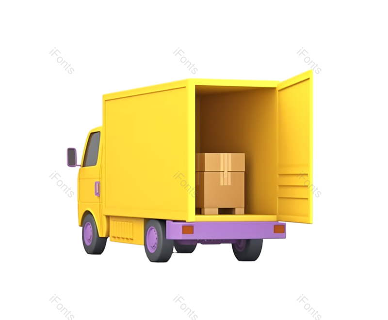 卡车图片,货车元素,小货车PNG,运输免抠素材